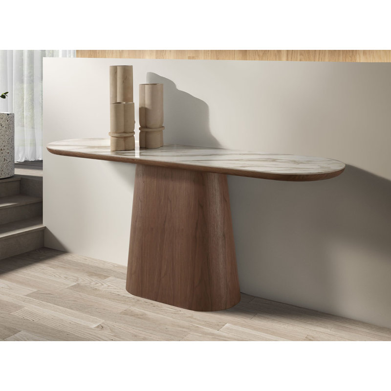 45 cm W Marble Top Console Table