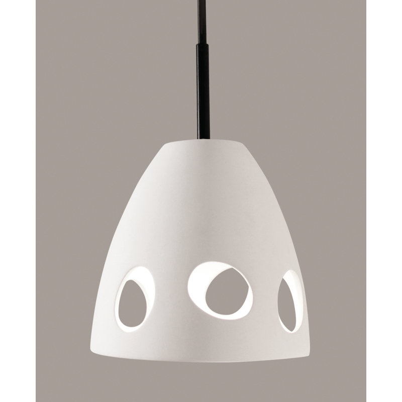 Shumaker 1 - Light Black LED Single Pendant, Bisque