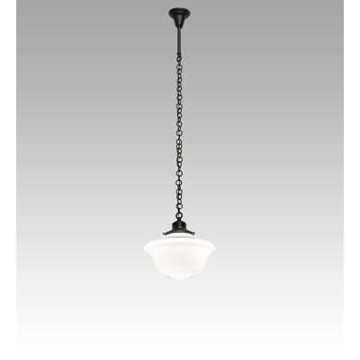 Calvino 16 po de large style néo-scolaire avec luminaire suspendu