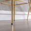 Ensemble de 30 tabourets de bar de 30 pouces avec repose-pieds chromé et base en velours + tabouret de bar simple Golden Leg, crème-130094453