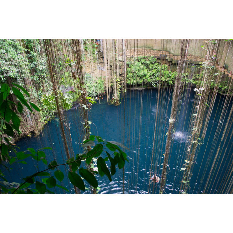 Mexican Cenote 1 Piece Wrapped Canvas Wall Art, 30cm H x 46cm W