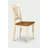 5-Piece Buttermilk and Cherry Finish Solid Wood Top Dining table with 4 Chairs with Lattice Back