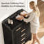 Commode 4 tiroirs cannelée Ebern Designs-1935337365