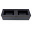 Ensemble de meuble-lavabo double 59,06 po x 19,69 po x 16,14 po avec comptoir en quartz