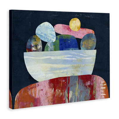 «Stacked Rocks Collage», art mural par Lisa Nohren