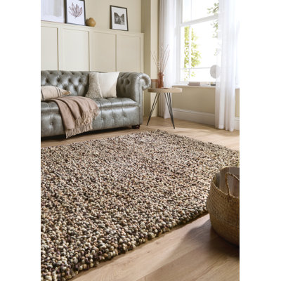 Nafiye Rectangle Wool Hand Woven Shag