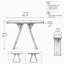 Console, table d'entrée étroite avec piètement en V, console rustique pour canapé-758592762-758592764-758592767