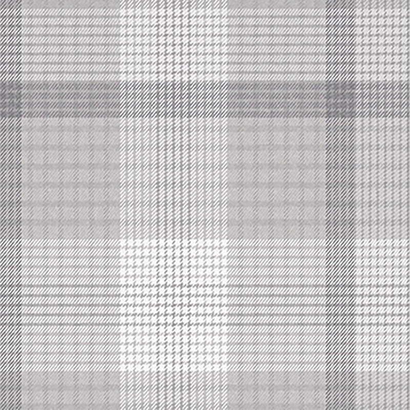 Heritage Plaid Blue Wallpaper, Gray