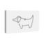 Simple contour de chiot-reproduction d’art-542118540-542230839