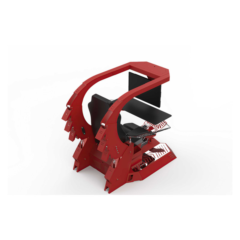 Fauteuil de jeu PC et de course réglable et inclinable ergonomique en cuir avec haut-parleurs intégrés et repose-pieds