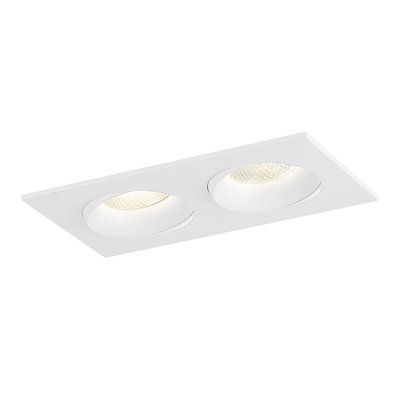 Garniture 2 lumières 3,5 "24W Midway - 5CCT, Blanc
