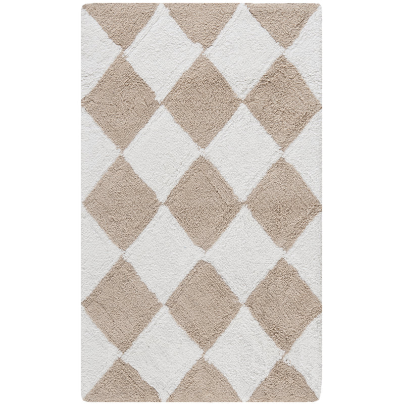 Arquilla Bath Hand Tufted Cotton Rug, 21" H x 34" W