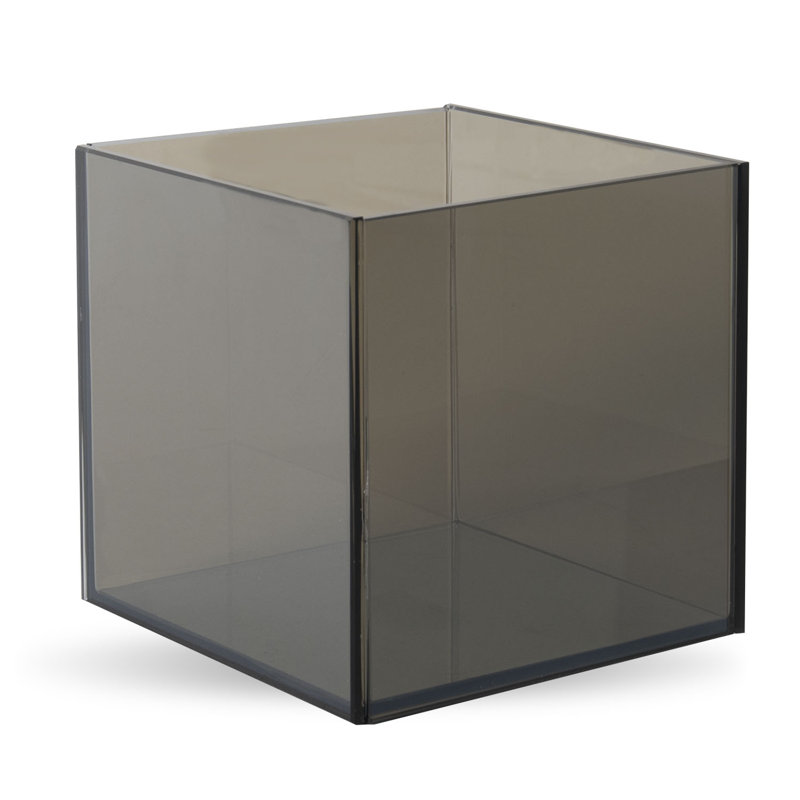 Glass Tabletop Votive Holder, 6" H x 6" W x 6" D, Champagne