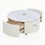 Table basse ronde et mobile avec roulettes-474694582