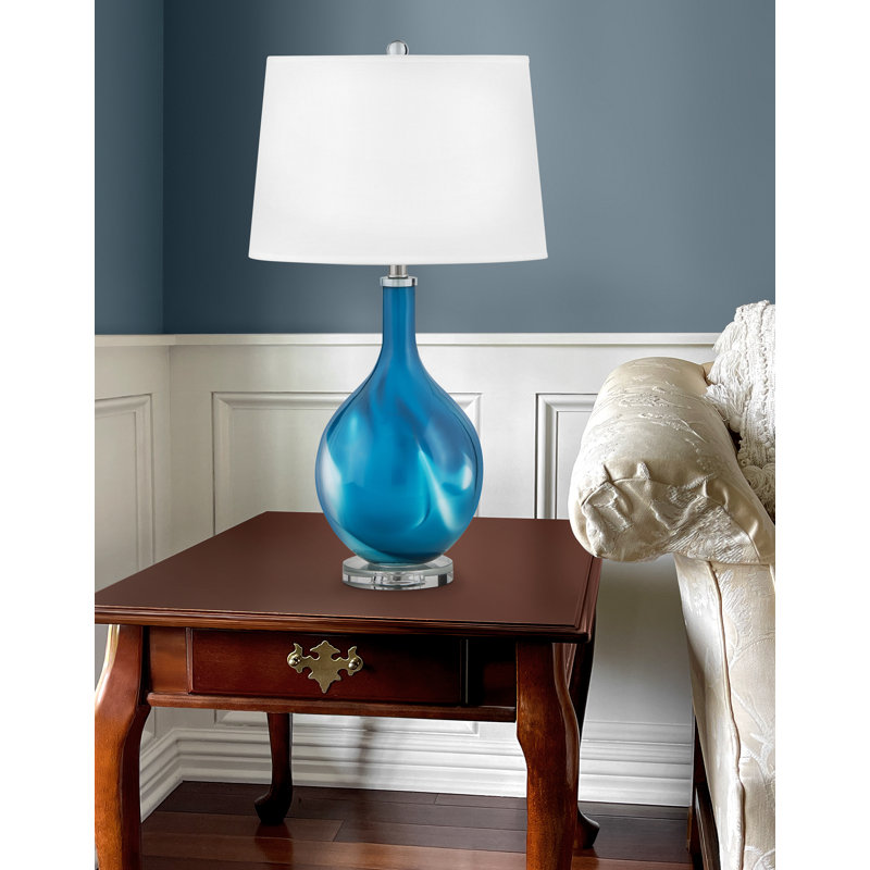 Glass USB Table Lamp