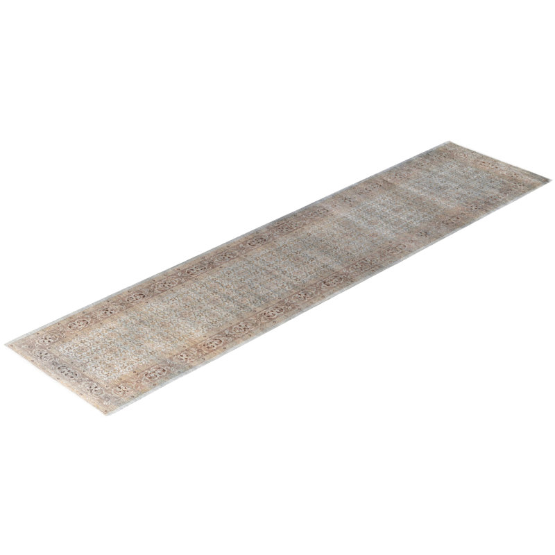Overdyed One-of-a-Kind 2' 8" X 11' 3" Hand Knotted Area Rug