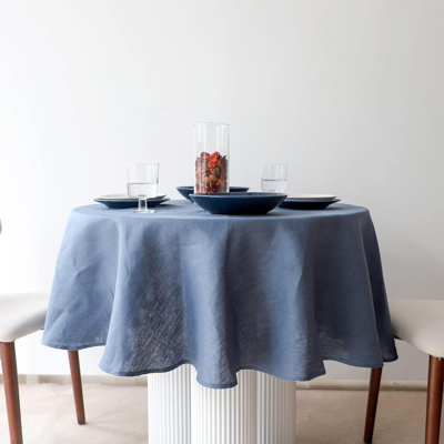 Textured Tablecloth 100% Linen Table Cloth