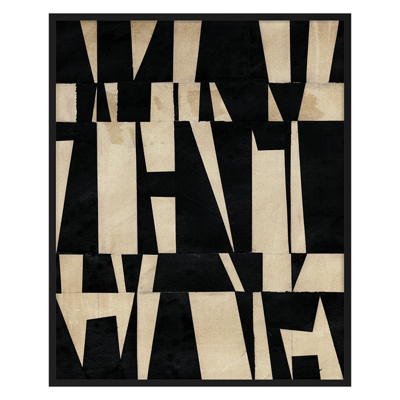 Cosine 4 Print by Susan Gillette, 30" H x 24" W x 2" D, Black