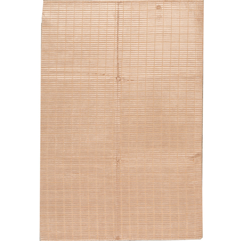 Plaid Area Rug in Beige