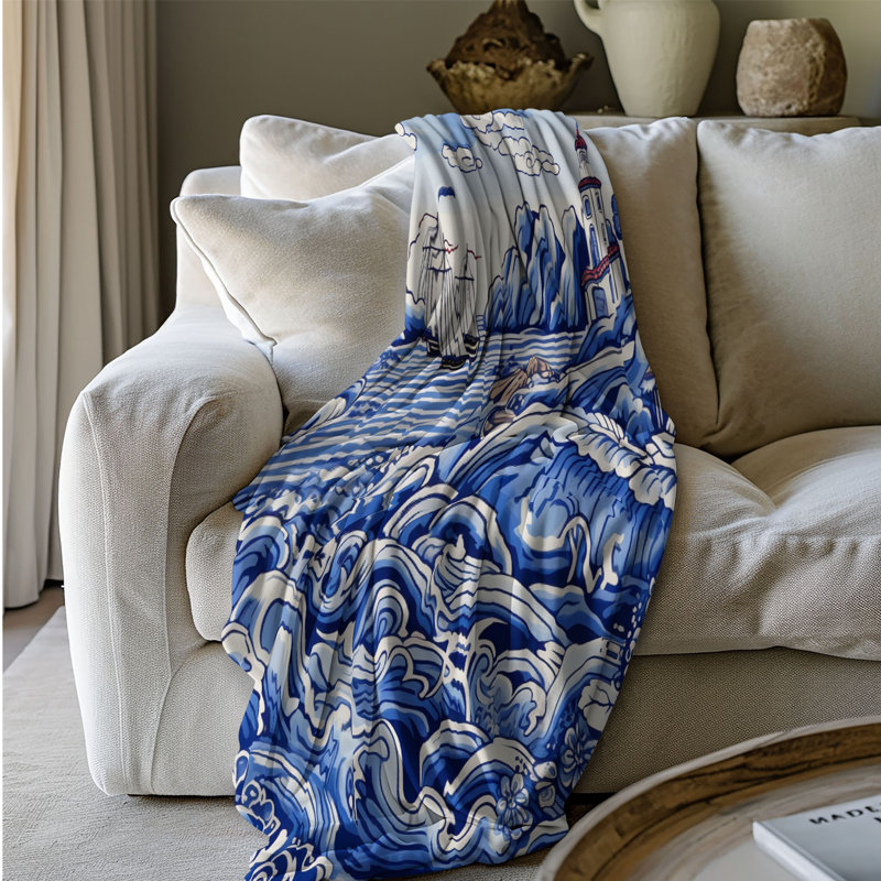 Coastal Designs - 1 pièce Sherpa Premium, L 50 po x L 60 po