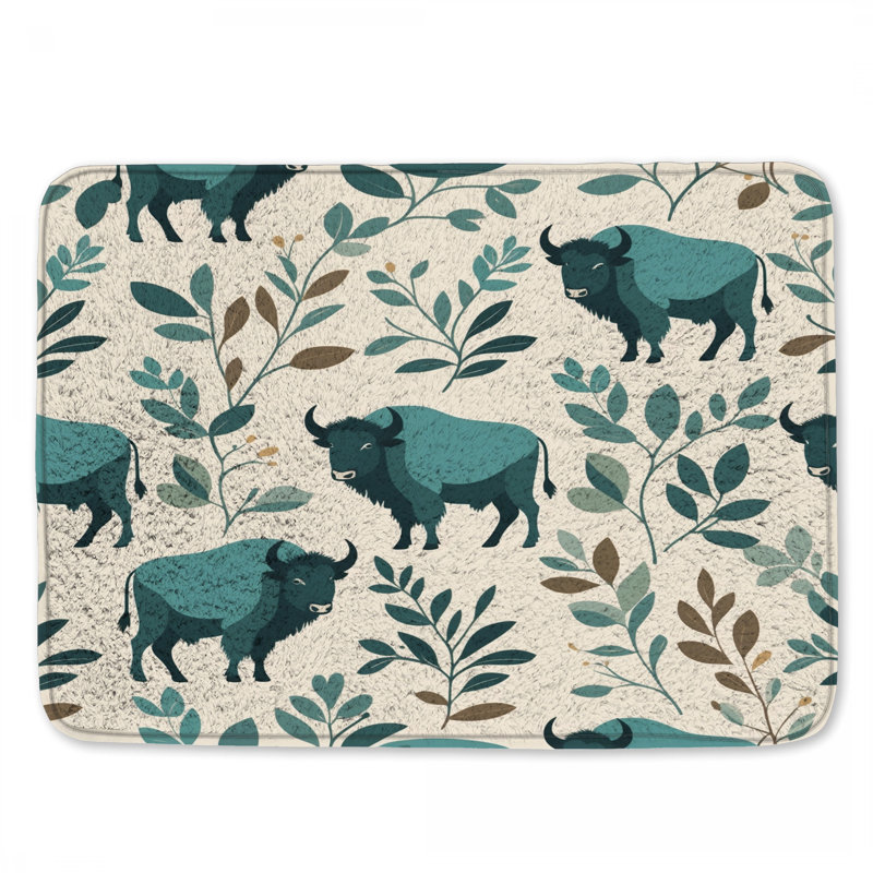 Tapis de bain Buffalo Botanical Illustration, L 34 po x L 21 po