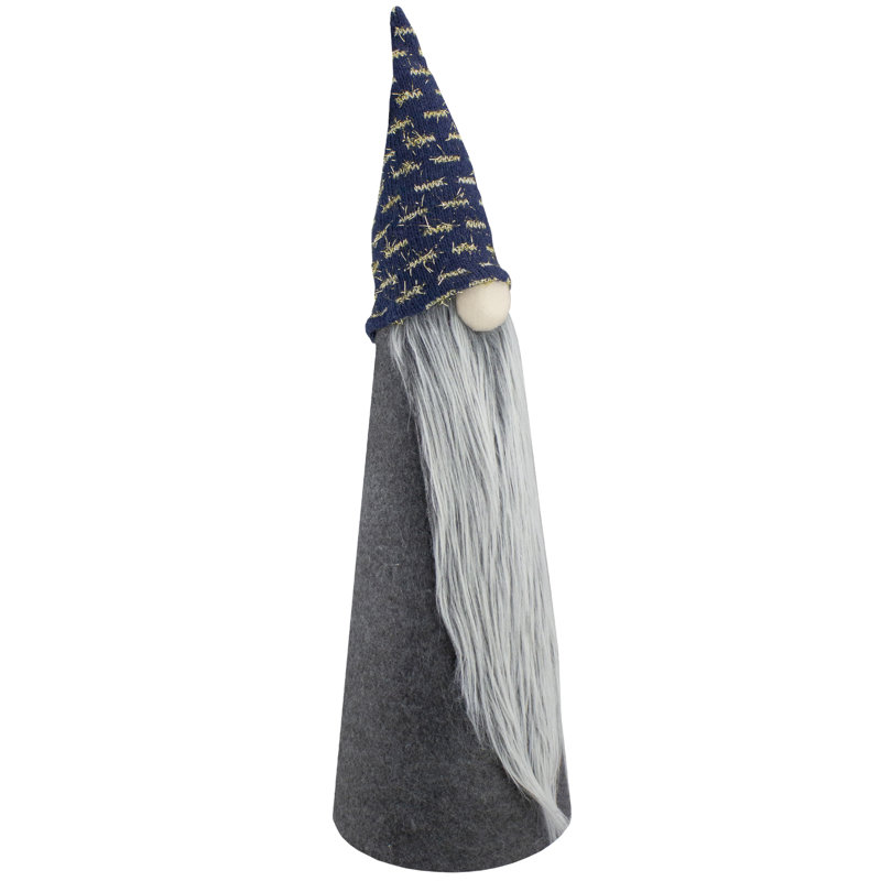 Décoration de table de Noël gnome 20 "gris et bleu