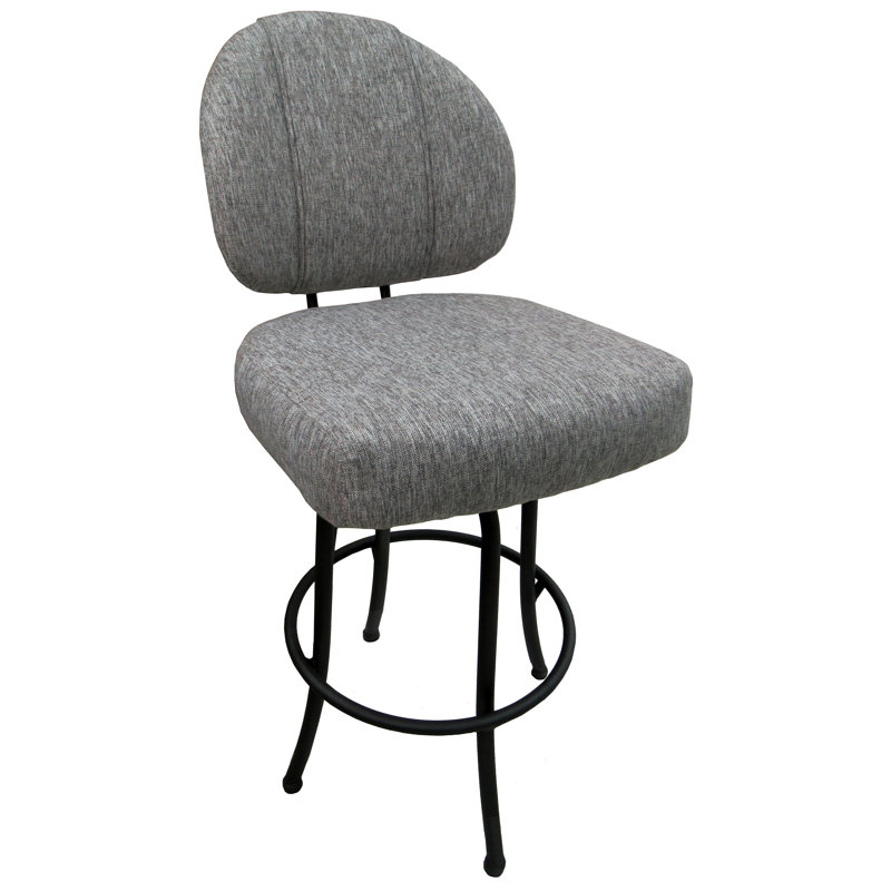 Tabouret de bar pivotant 34 po Ostrander, Noir, Counter Stool (26" Seat Height), Mojave Gray