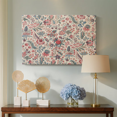 Chintz Floral Pattern (Indian/Persian Style)-William Morris-Gallery Wrapped Canvas-c. Late 19th Century