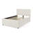 Space-Saving Upholstered Pull-Out Bed with High Padded Back-475794909