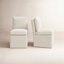 Chaise d'appoint rembourrée à roulettes Alayaa-99840924