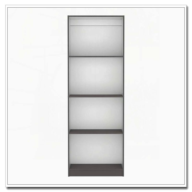 Bibliothèque Home avec présentoir moderne à 4 tablettes