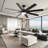 72 Inch Large Ceiling Fans With Lights And Remote