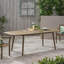 Table de salle à manger d'extérieur extensible en bois d'acacia