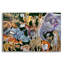 Art mural en verre épique «Animaux du monde» par Tim Jeffs, 24 po x 16 po-1545343324