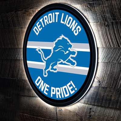 NFL Lighted Round LED Wall Sign Decor