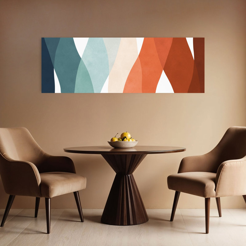 Art mural contemporain contemporain abstrait, H 48 po x l 16 po