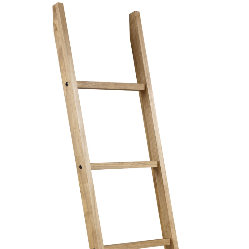 Échelle de couverture en bois 6,4 pi, Brun