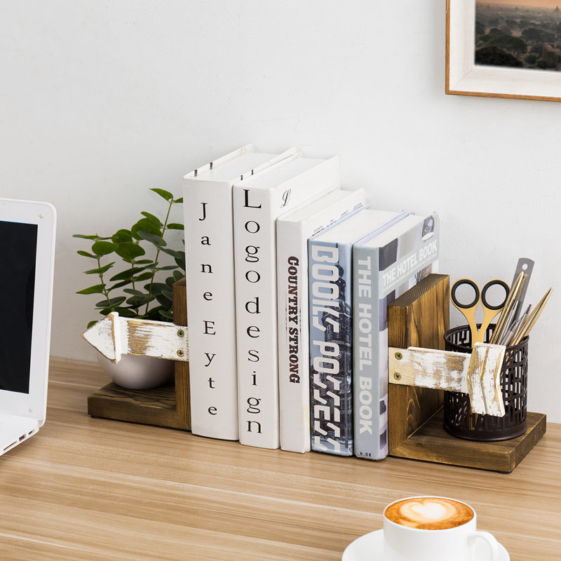Wood Bookends