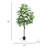 Artificial Magnolia Flower Tree in Pot-2039359915