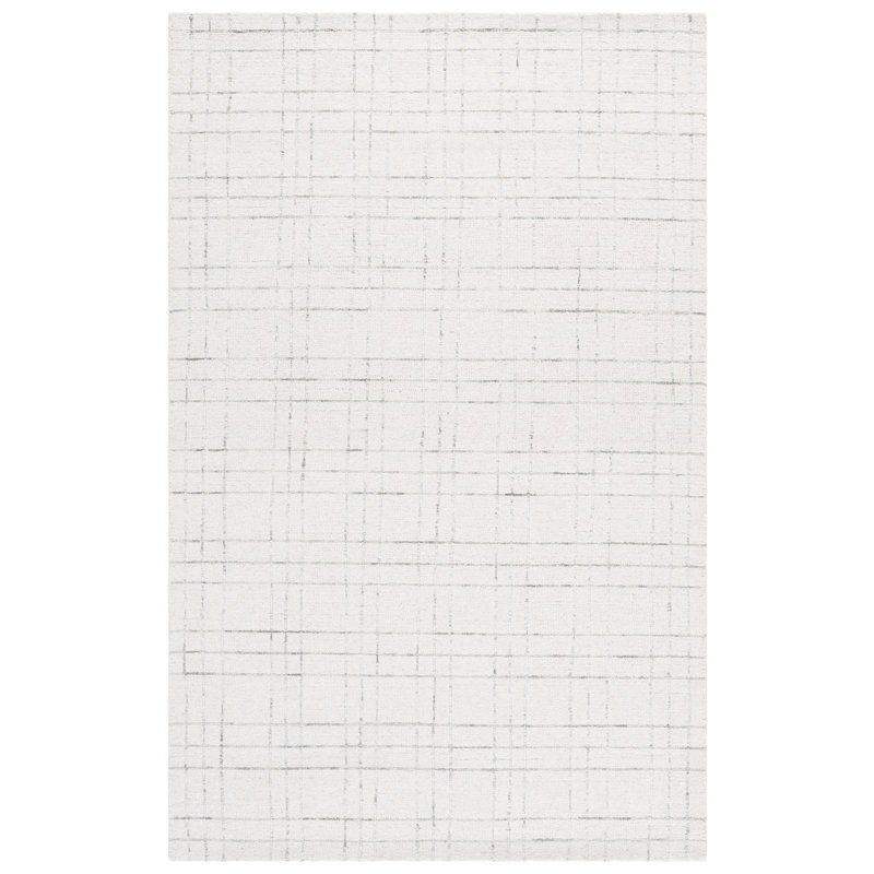 Genre 551 Hand Tufted 80% Wool; 20% Cotton Geometric Rug, Rectangle 6' x 9'