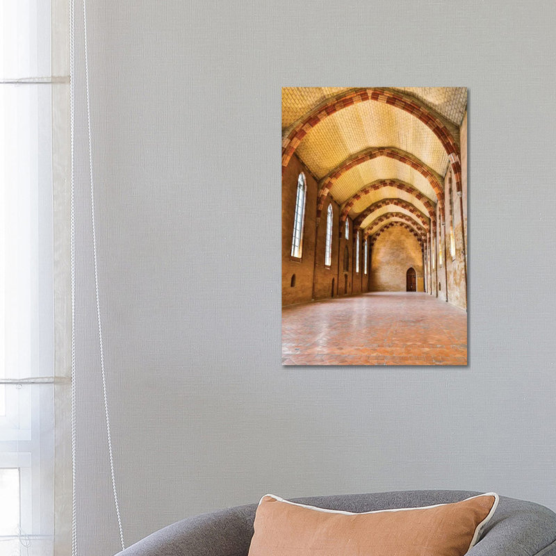 Church Of The Jacobins Great Hall Toulouse France by Hollice Looney - Wrapped Canvas Gallery-Wrapped Canvas Giclée