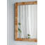 Miroir mural en bois de ronce avec cadre rectangulaire brun - 28 po x 1,5 po x 40 po - brun