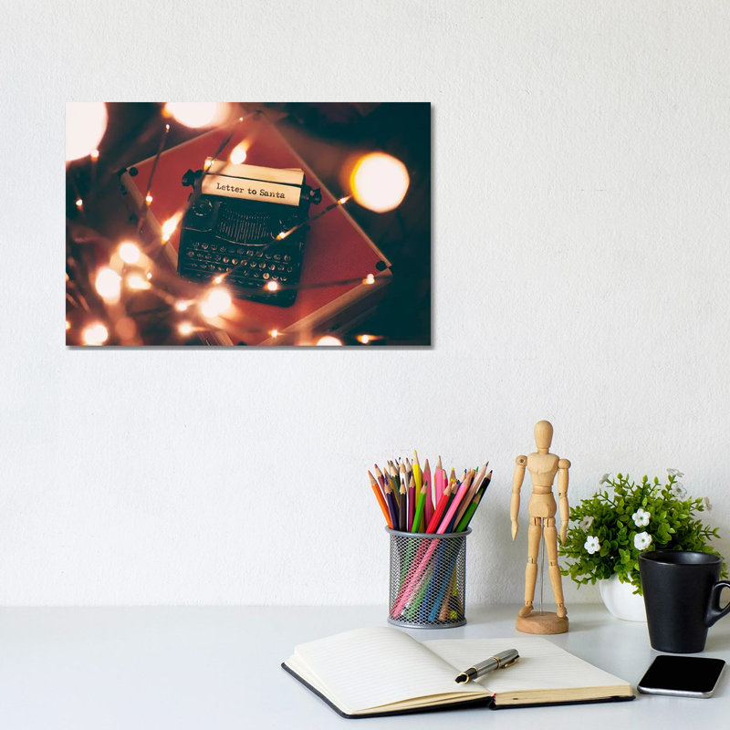 Letter To Santa by Kelly Poynter - Wrapped Canvas Print, 20.32 cm H x 30.48 cm W