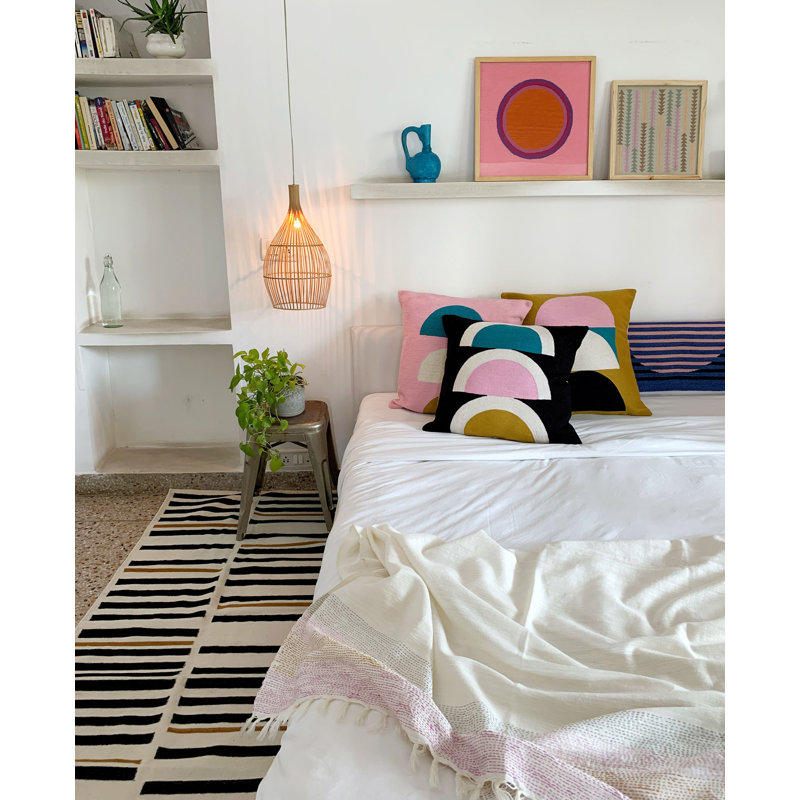 Viola Wool Square Pillow Cover