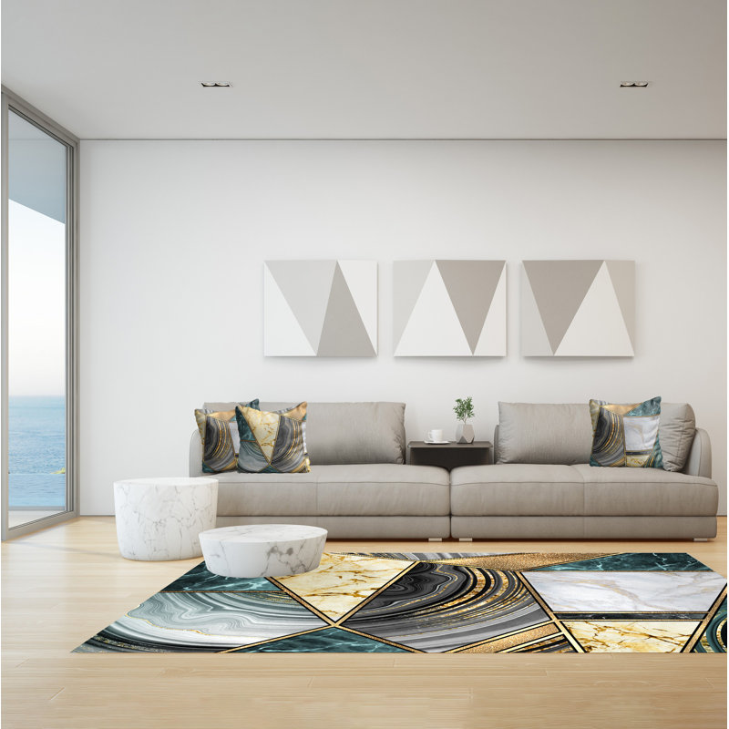 Dunadry Abstract Indoor / Outdoor Area Rug, Rectangle 140 x 200cm