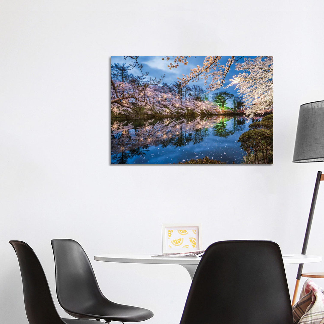 Sakura Festival At Takada Castle, Joetsu, Niigata Prefecture, Japan by Jan Becke - Wrapped Canvas Print