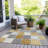 Machine Washable Indoor/Outdoor Xhevrie Gold Rug-1698111608