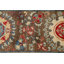 Tapis unique en laine noué à la main brun / rouge / bleu nouvel âge 8 pi 1 po x 10 pi