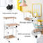Adjustable Height Solid Wood Steel Standing Desk
