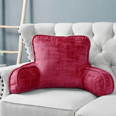Textured Velvet Bedrest Pillow Cover & Insert